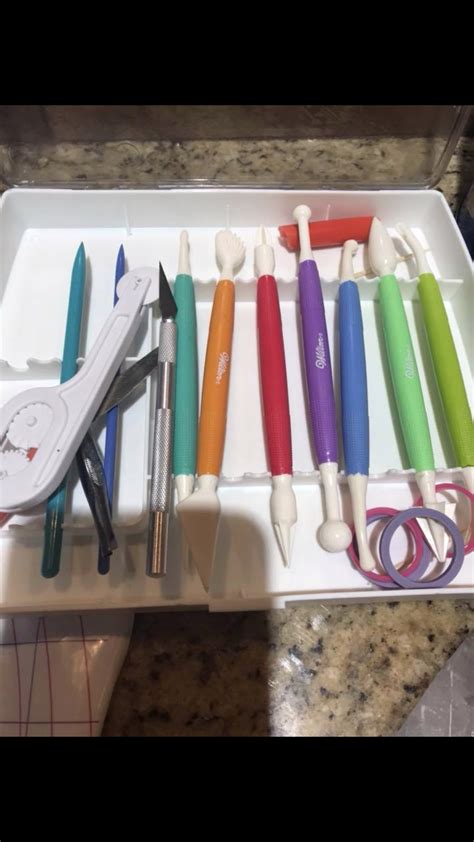 My fondant tools | Cake decorating tools, Fondant tools, Cake craft