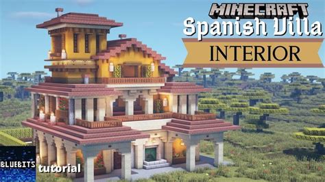 Minecraft - How to Build a Spanish Villa Interior Tutorial - YouTube | Minecraft mansion ...