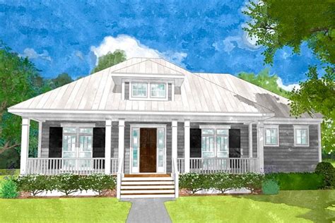 This elongated, front porch defines southern charm, while enhancing curb appeal. A centered ...