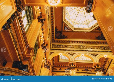 Inside Teatro Colon in Buenos Aires Stock Image - Image of luxury ...