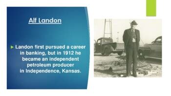 Alf Landon (Former Governor of Kansas) BIO PPT by Mr Matthews Teacher Store