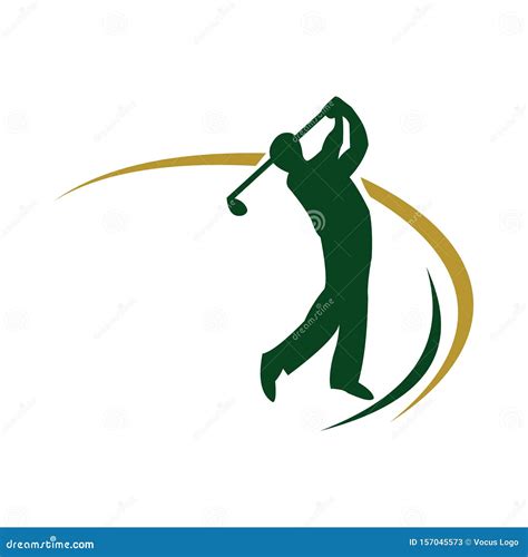 Golf Logo. Graphic Design Template Vector Illustration Stock Illustration - Illustration of ...