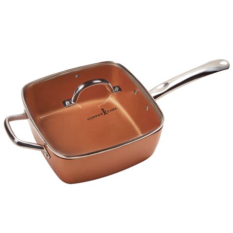 Copper Chef 9.5" Deep Square Pan Holds 4.5 Quarts - Walmart.com