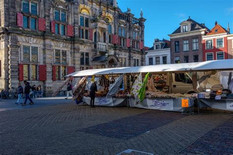 People Shopping on the Market at the Market Square in the Center of ...