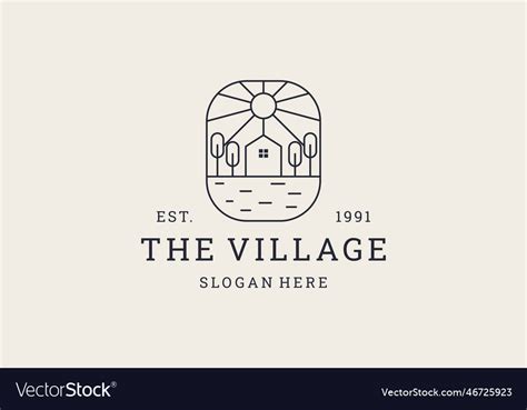 Village Royalty Free Vector Image - VectorStock