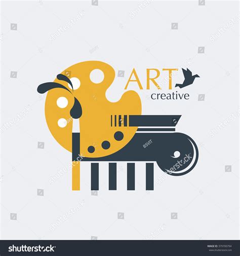 Logo Design Creativity Art Brush Palette Stock Vector (Royalty Free) 379700794 | Shutterstock