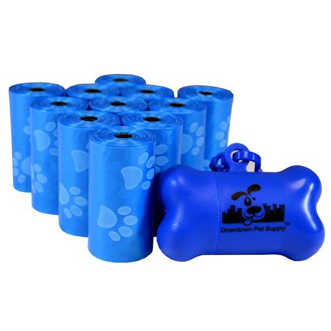 Downtown Pet Supply Dog Poop Bags Blue Dog Waste Bags, 220 Doggie Poop ...