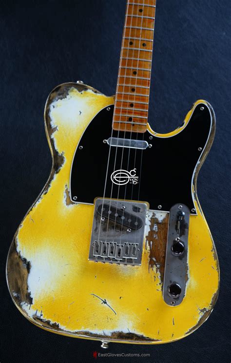 Fender Telecaster TV Yellow Heavy Relic (SOLD) – East Gloves Customs Guitars