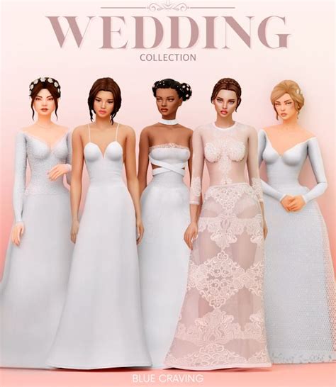 SIMS 4 CC - WEDDING COLLECTION in 2023 | Sims 4 wedding dress, Sims 4 ...