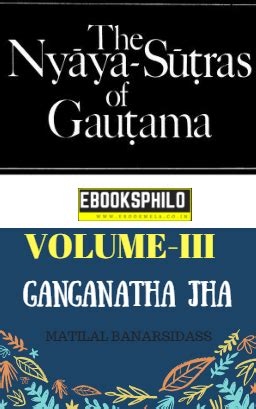 Nyaya Sutras Of Gautama Vol-3 by Ganganatha Jha PDF Download