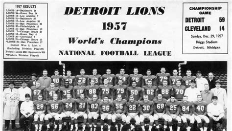 1957 Detroit Lions: Meet the championship roster; where are they now?