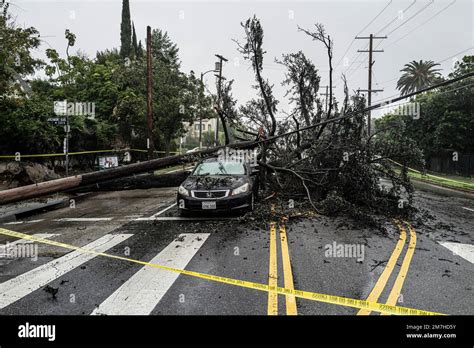 Los Angeles, USA. 09th Jan, 2023. Heavy rain fall from atmospheric ...