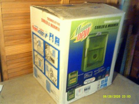 *NEW IN BOX* Mountain Dew mini fridge thermoelectric cooler-warmer CH-0120A-TD | #2109236201