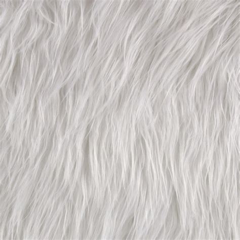 Faux Fur Gorilla White from @fabricdotcom This super soft high quality faux fur fabric has a 3 ...