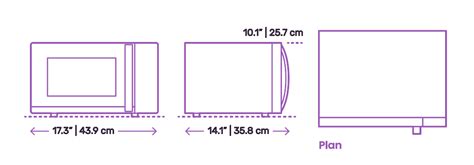 AmazonBasics Microwave Dimensions & Drawings | Dimensions.Guide