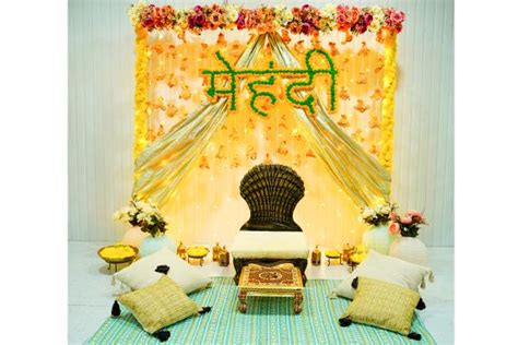 Adding elegance and style to your Mehndi celebration with our unique floral setup | Delhi NCR