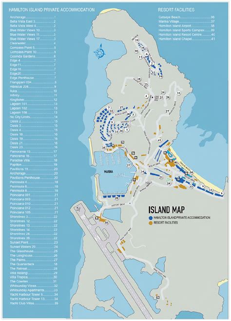 Hamilton Island Map - A Detailed Map Of Hamilton Island