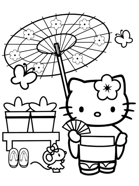 50+ Hello Kitty Coloring Pages For Kids | Hello kitty coloring, Hello ...