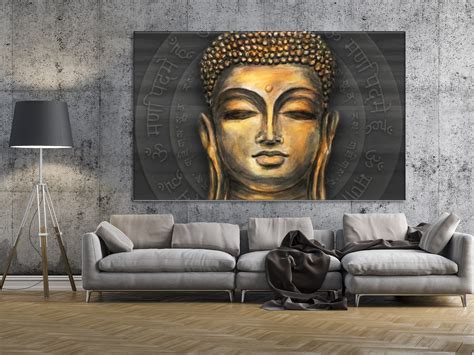 Buddha Wall Art Hindu Wall Art Yoga Studio Decor | Etsy