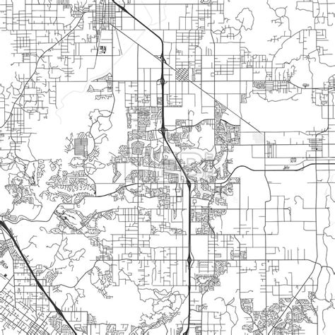 Menifee, California - Area Map - Light | Streit