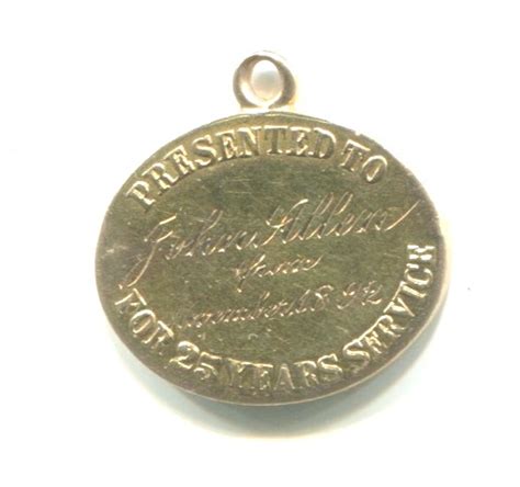 Hartford Steam Boiler Inspection & Insurance Co. 25 Years Medal | Collectors Weekly