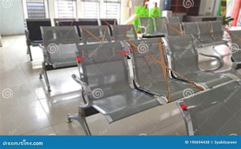 Waiting Room when Covid-19 Epidemic Stock Photo - Image of background ...