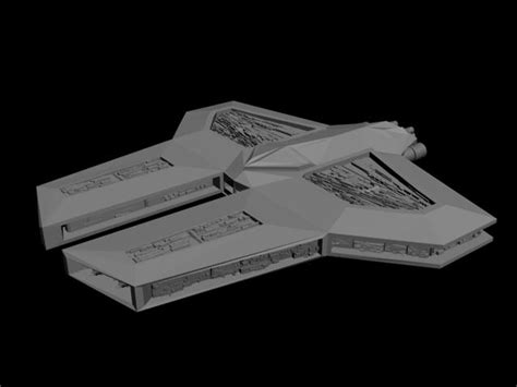 3d space battleship model