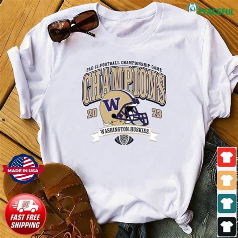 Washington Huskies 2023 Pac-12 Football Champions Helmet Shirt, hoodie ...