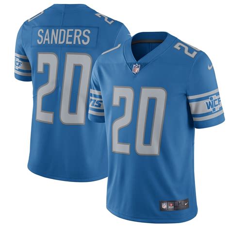 Men's Nike Barry Sanders Blue Detroit Lions 2017 Retired Player Vapor Untouchable Limited Jersey