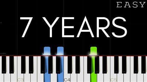 Lukas Graham - 7 Years | EASY Piano Tutorial - YouTube