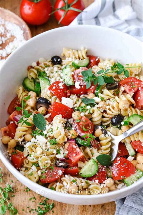 Mediterranean Pasta Salad - Spend With Pennies