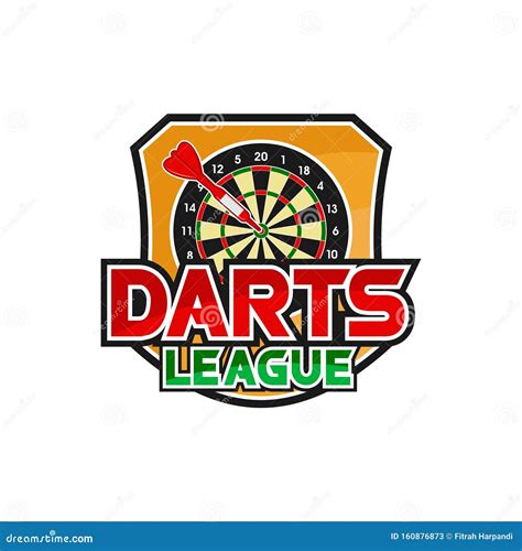 Darts League Vector Design Logo Stock Vector - Illustration of league ...