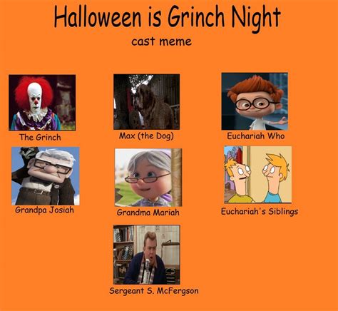 My Halloween is Grinch Night Cast Meme by Carriejokerbates on DeviantArt