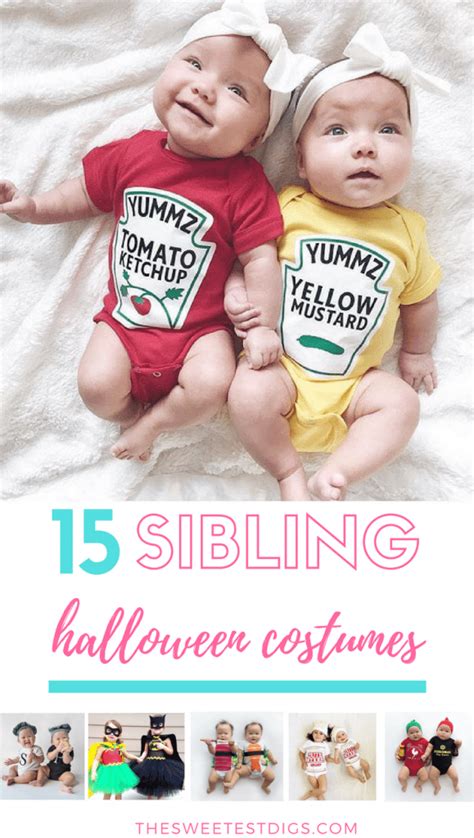 15 Adorable Sibling Halloween Costume Ideas - THE SWEETEST DIGS