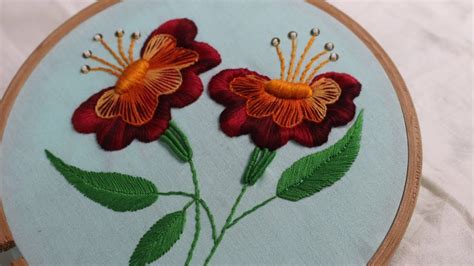 Hand Embroidery Designs | Jacobean flower design | Stitch and Flower-131 | Hand embroidery ...