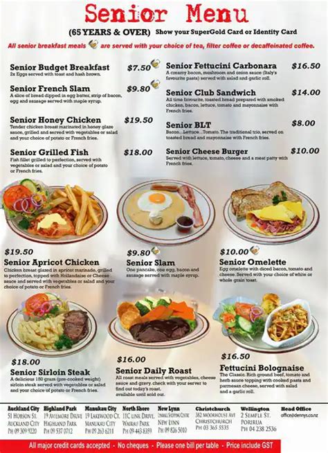 Denny's Menu, Menu for Denny's, New Lynn, Auckland - Menumania/Zomato