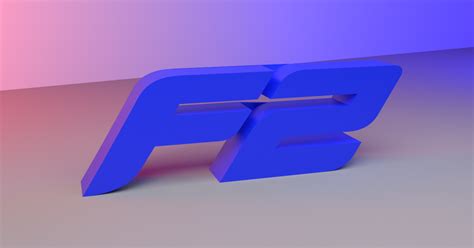 Formula 2 Logo - 3D Freestanding F2 Logo by Vector3dArt | Download free ...