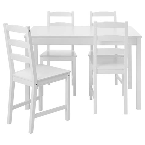 JOKKMOKK table and 4 chairs, white - IKEA Spain