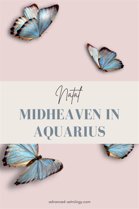 Midheaven in Aquarius Career and Public Image - Astrology