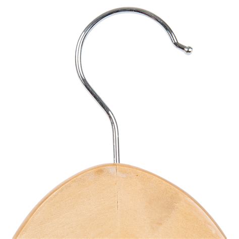 Open Swivel Hook Maple Wood Hangers - 12/Pack