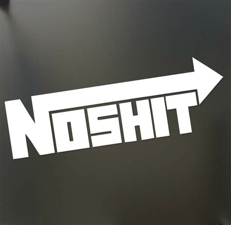 NOSHIT NOS Funny sticker drunk JDM racing race drift Honda lowered car ...