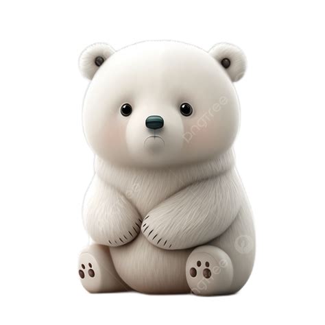 White Bear Animal Cute Transparent, Polar Bear, Animal, Toy PNG ...