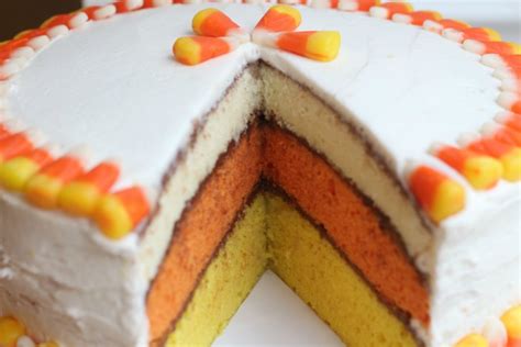 Candy Corn Cake - Connecticut in Style