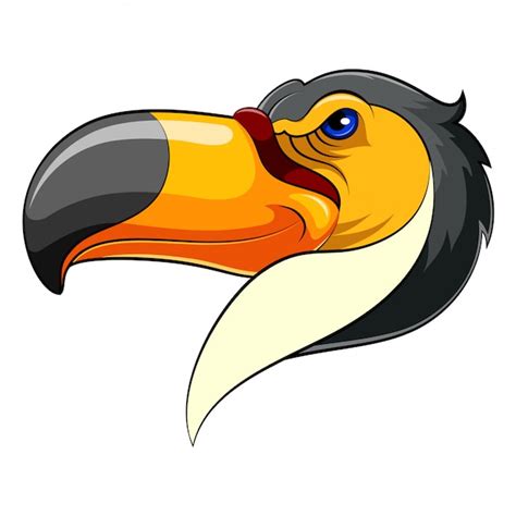 Premium Vector | Mascot head of an toucan