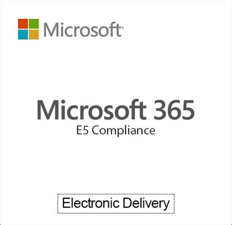 Microsoft 365 E5 Compliance - Annual Subscription