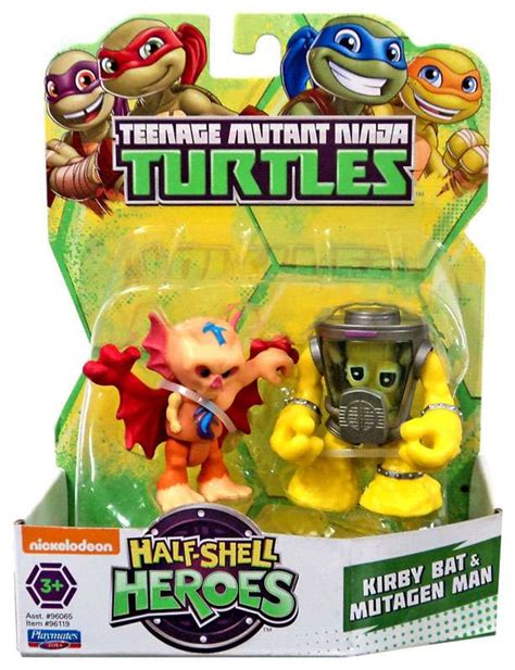 Teenage Mutant Ninja Turtles TMNT Half Shell Heroes Kirby Bat Mutagen Man Action Figure 2-Pack ...