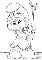 Smurfwillow From Smurfs The Lost Village coloring Page  Free sketch template
