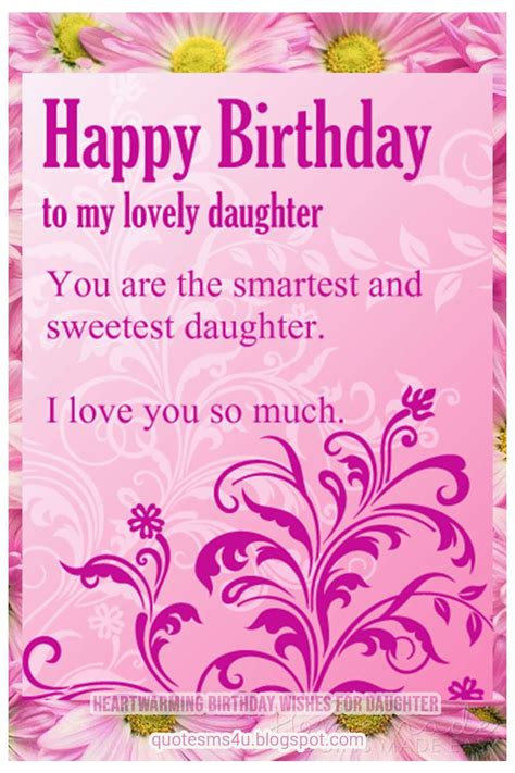 Heartwarming Happy Birthday Wishes for Daughter | Wishes for daughter, Birthday wishes for ...