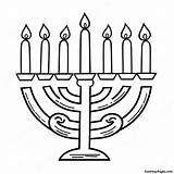 Festive Menorah Coloring Page  Pagescom sketch template