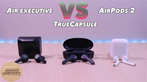 JLab JBuds Air Executive vs SoundPEATS TrueCapsule & Apple AirPods 2 ...